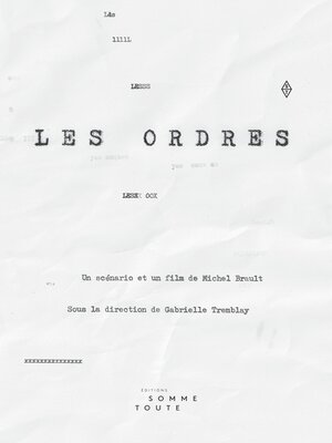 cover image of Les ordres